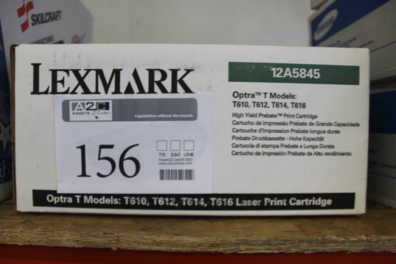 lot 156 image: Lexmark Optra 12A5845 High Yield Print Cartridge