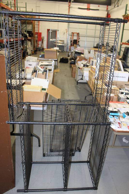 lot 23 image: Metal Storage Rack w 3-Extra Shelves