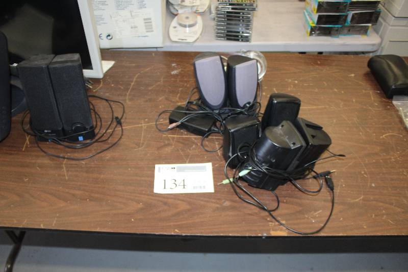 lot 134 image: Lot of (10) Computer Desktop Speakers