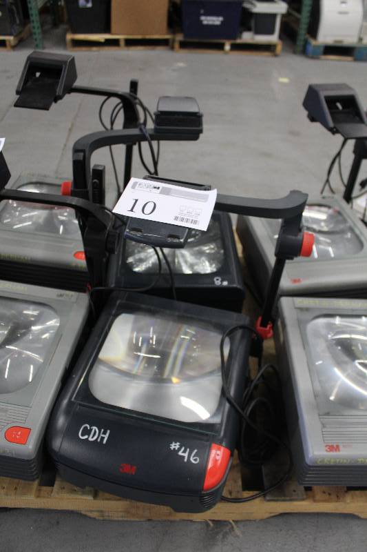 lot 10 image: Lot of (2) 3M 1810 Overhead Projectors