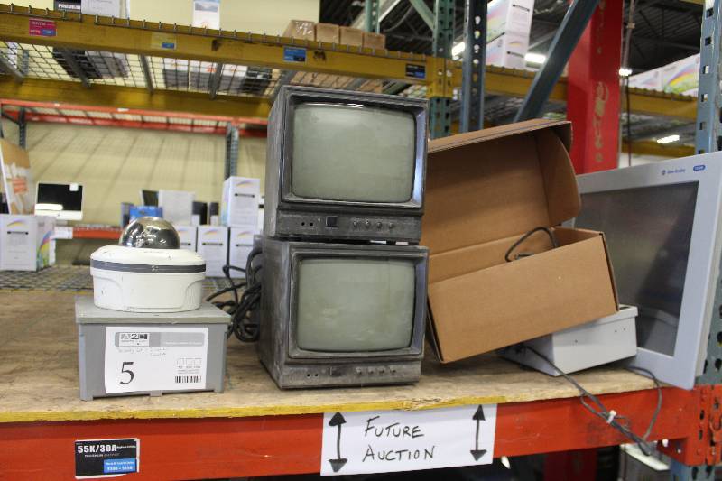 lot 5 image: Security System Includes 2-Dome Cameras, 5-Monitors