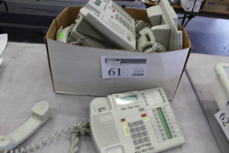 lot 61 image: Lot of (8) Nortel Networks Phone Sets