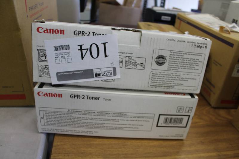 lot 104 image: Lot of (2) Canon GPR-2 Toner Cartridges