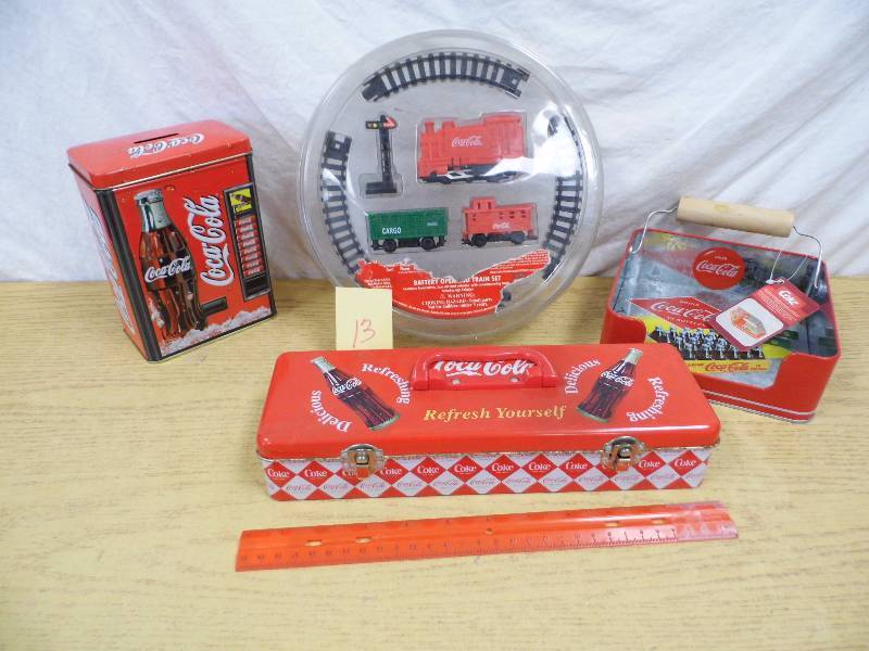 lot 13 image: Coke Train - Tins