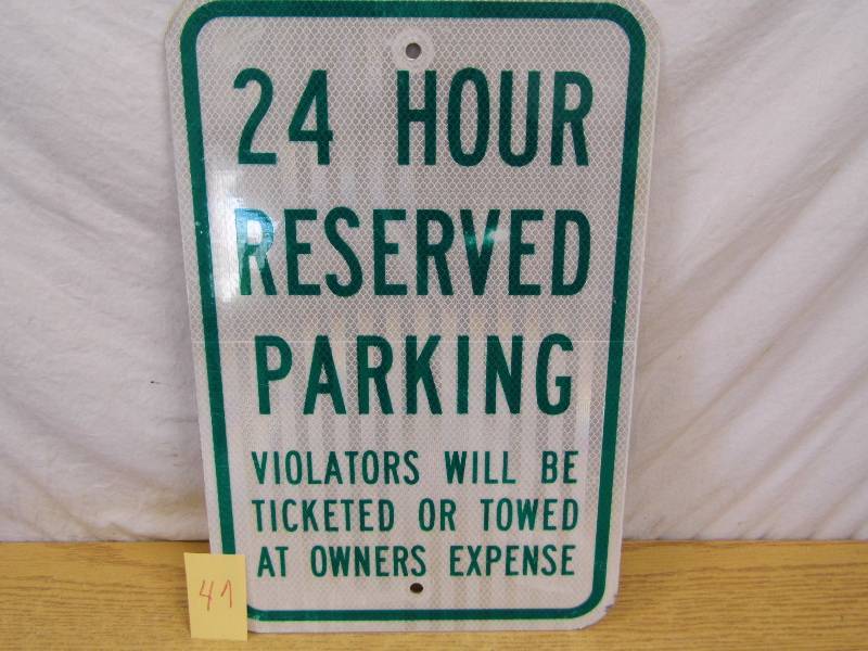 lot 47 image: Parking Sign