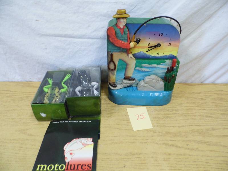 lot 75 image: Fishing Clock - Lures