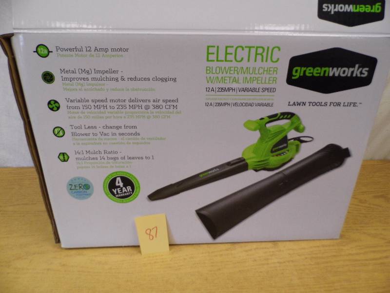 lot 87 image: Electric Blower  Mulcher