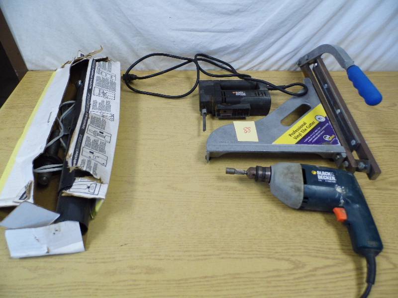 lot 88 image: Black & Decker Drill - Tile Cutter - Saw