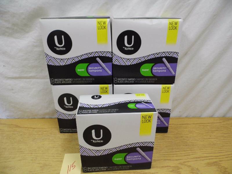 lot 115 image: 5 Packages  Kotex