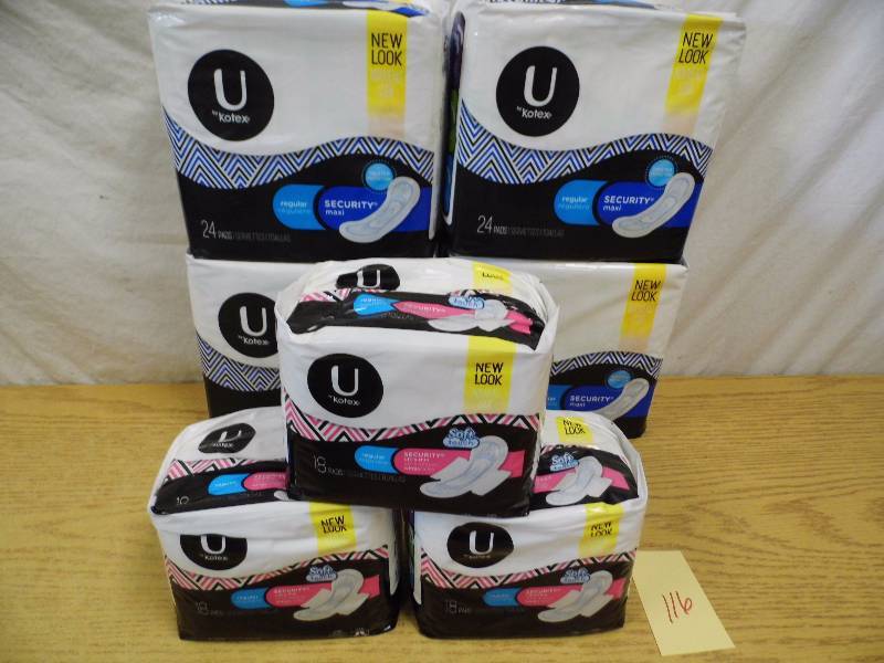lot 116 image: 7 Packages Kotex