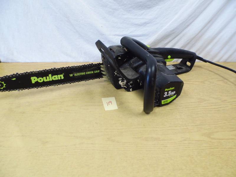 lot 119 image: Poulan 16 Electric Chain Saw