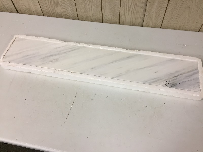lot 35 image: Carrara Marble Slap 34 x 6 12 x 36