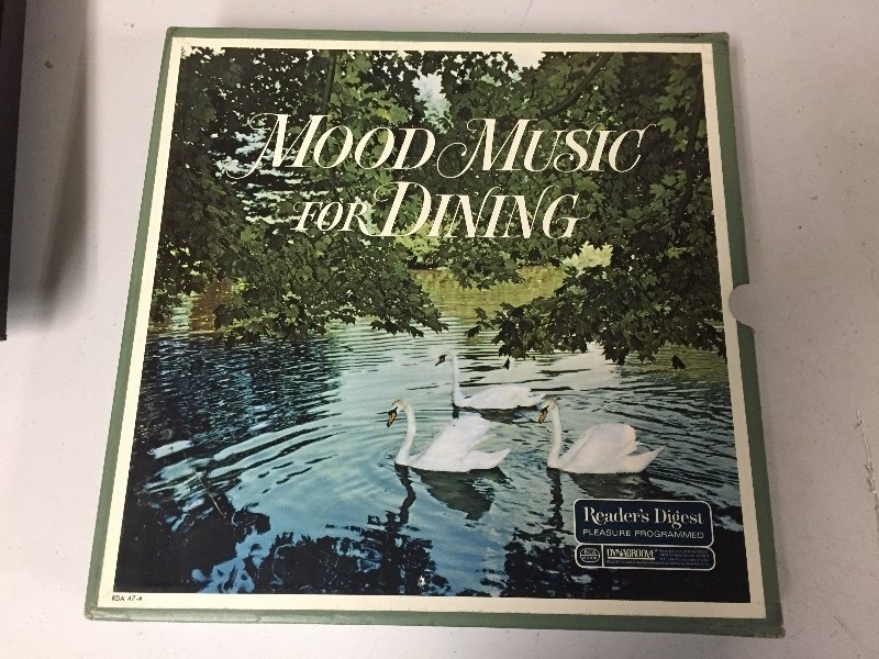 lot 38 image: Vintage Vinyl Record Album Set - Readers Digest Mood Music for Dining