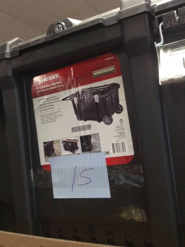 Husky 37 in mobile job box  not used