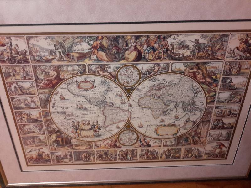 lot 68 image: World Map as pictured.