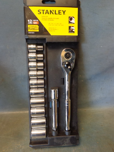 12 piece Stanley Socket Set