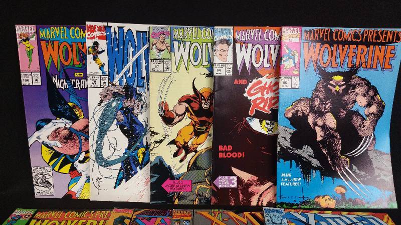 (9) 1990s X-Men &amp Wolverine Comics Comic Book