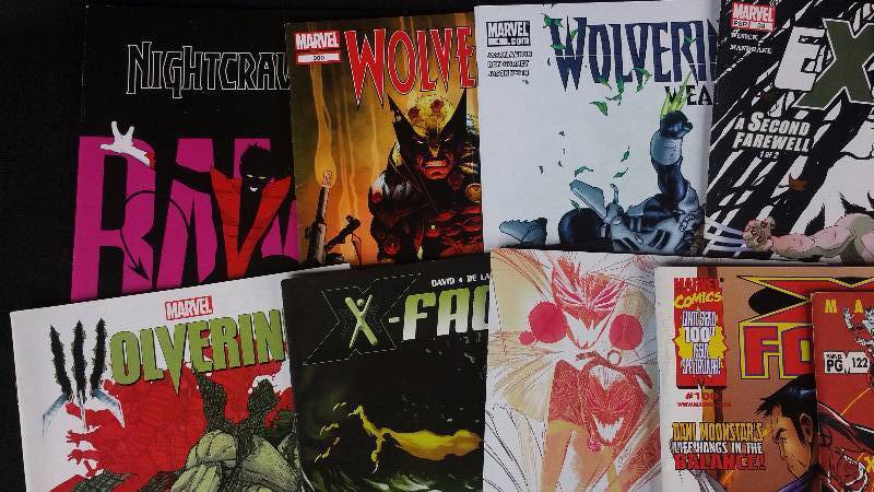 (15) Wolverine, Nightcrawler, X-Force, Etc Marval Comics Comic Book
