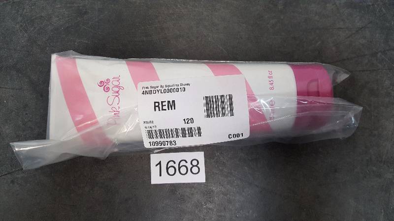 lot 1668 image: Pink Sugar 8.45oz Glossy Shower Gel by Aquolina