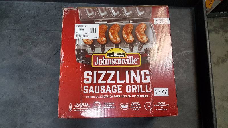 lot 1777 image: Johnsonville Sizzling Sausage Electric Indoor Grill