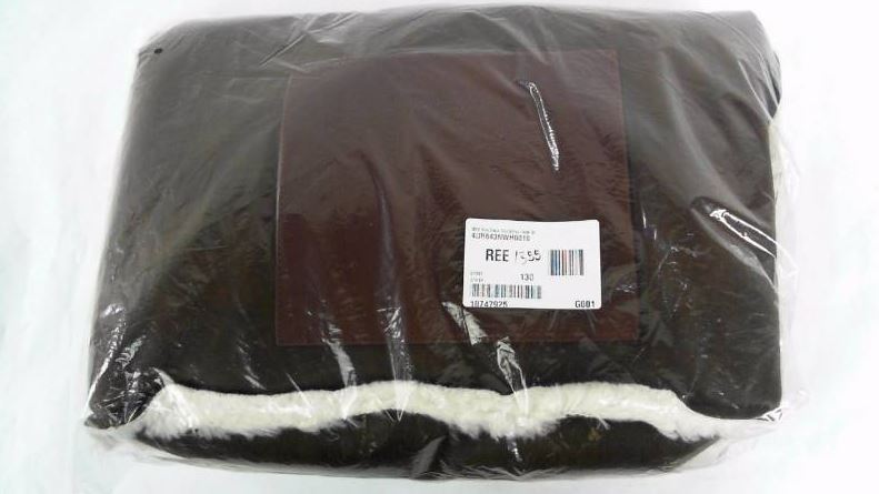 lot 1355 image: SR2 by Sondra Roberts Rev Faux Shearling Tote Bag  Handbag  Purse - Brown
