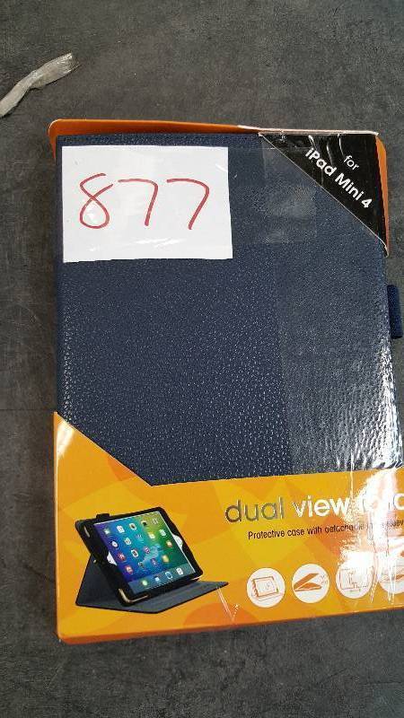 lot 877 image: roocase Dual View Case for Apple iPad Mini 4 Navy