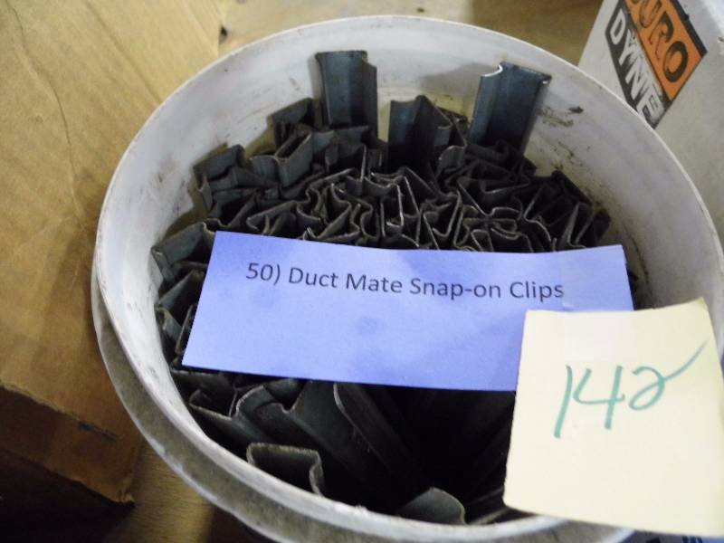 lot 142 image: Duct Matte Snap On Clips