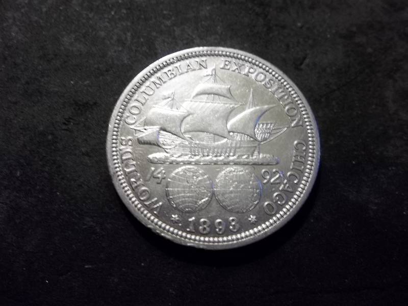 1893 Columbian Exposition Silver Half Dollar
