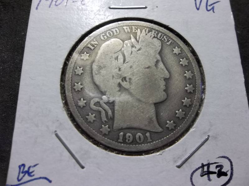 1901 O Barber Half Dollar