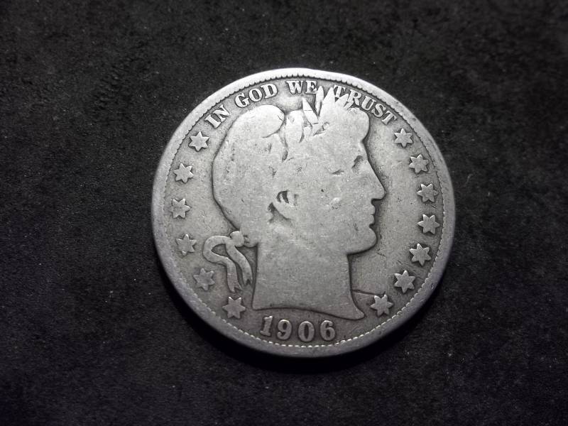 1906 S Barber Half Dollar