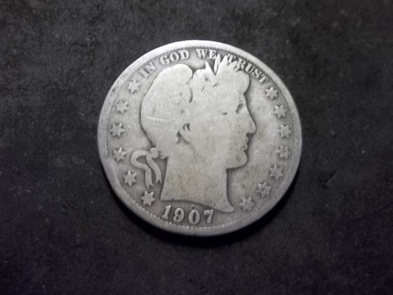 1907  Barber Half Dollar