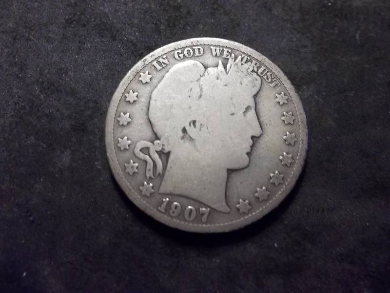 1907 O Barber Half Dollar