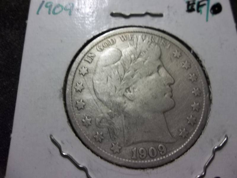 1909 S Barber Half Dollar