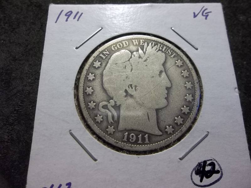 1911  Barber Half Dollar