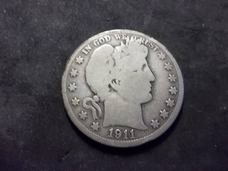 1911 D Barber Half Dollar