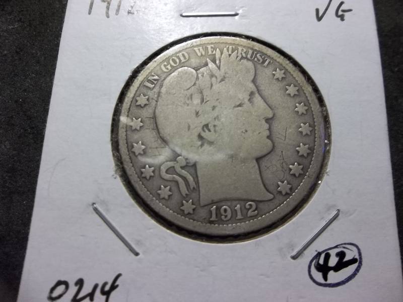 1912  Barber Half Dollar
