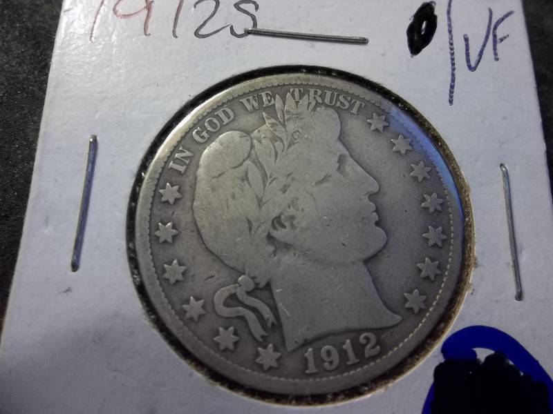 1912 S Barber Half Dollar