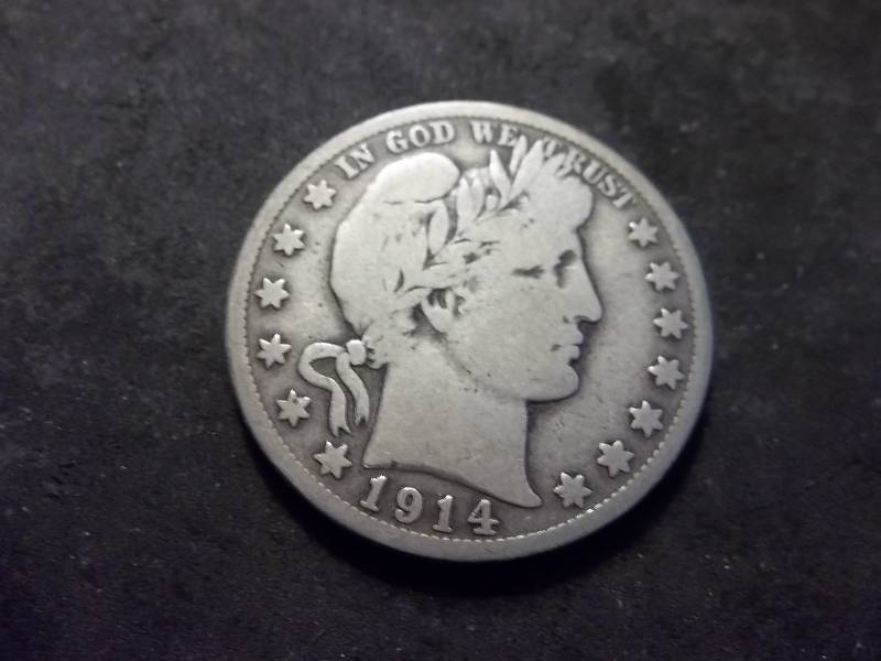 1914 S Barber Half Dollar
