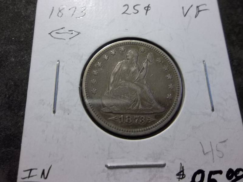 1873 Seated Quarter