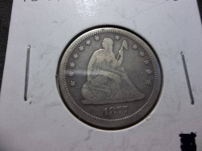 1877 S Seated Quarter