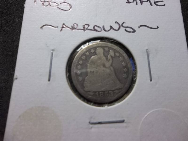 1853  Seated Liberty Dime