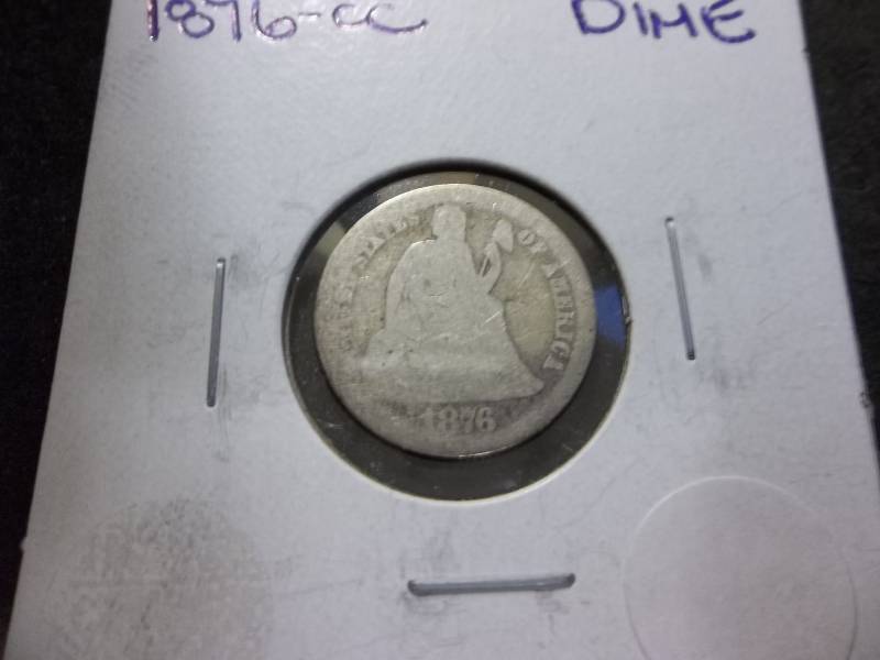1876 CC  Seated Liberty Dime