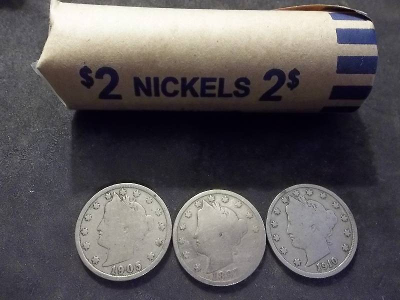 Full Roll Of V-Nickels