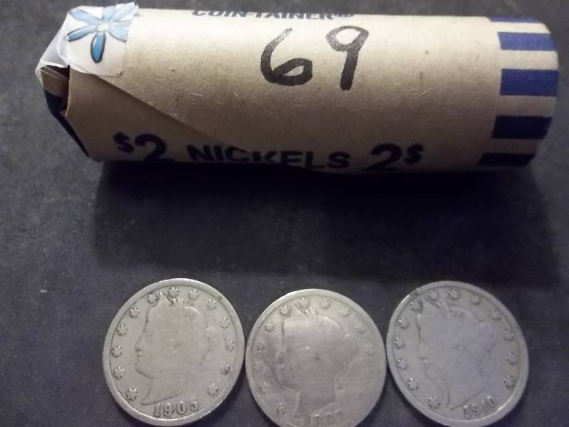 Full Roll Of V-Nickels