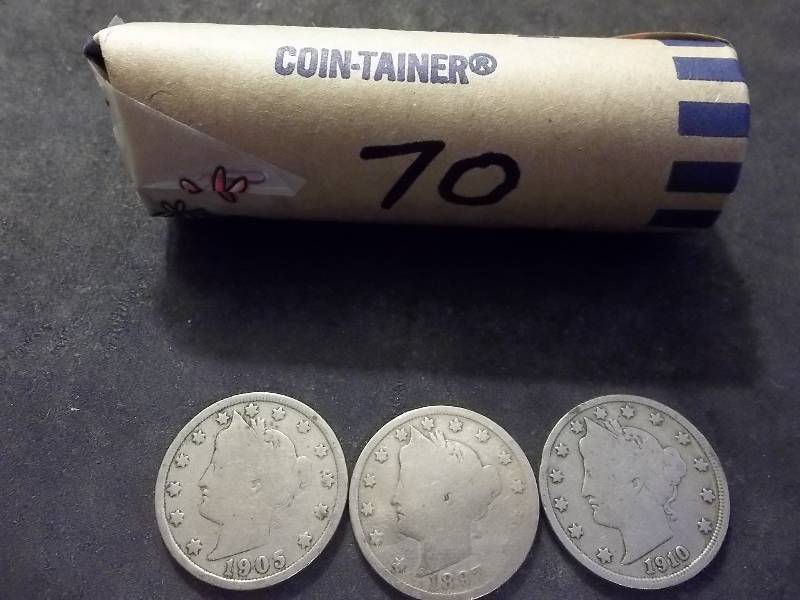 Full Roll Of V-Nickels