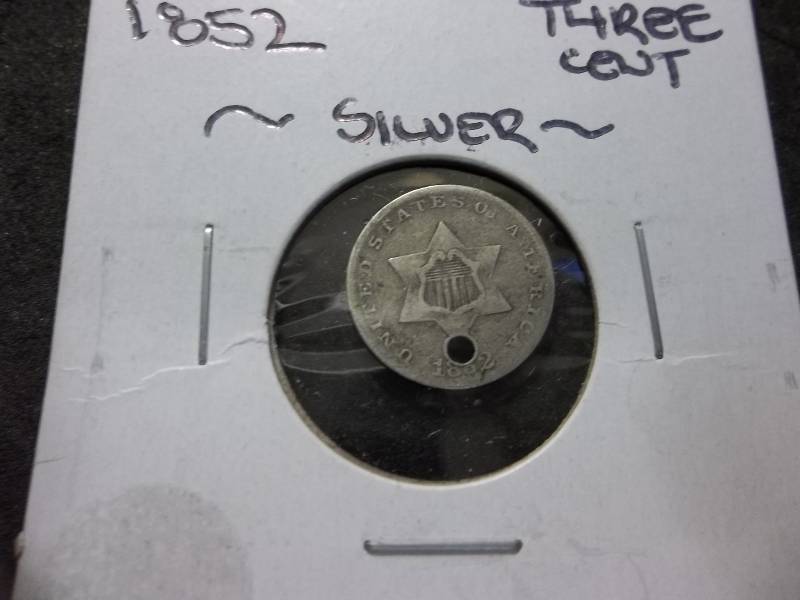 1852 3 Cent Silver