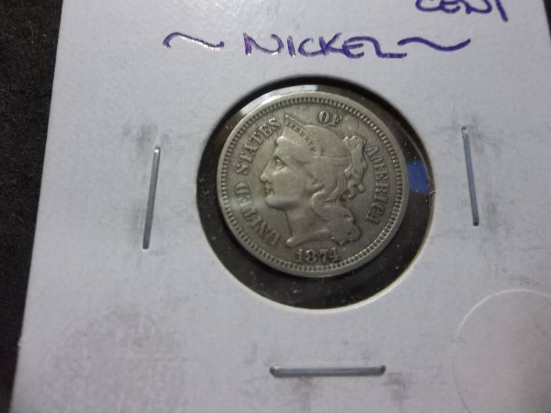 1874 3-Cent Nickel