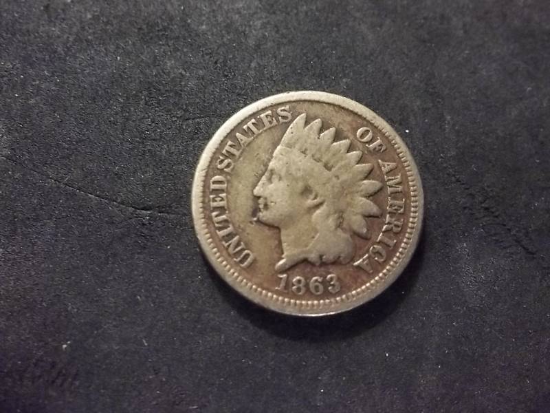 1863 Indian Head Cent