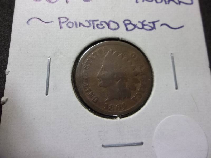 1864-L Indian Head Cent
