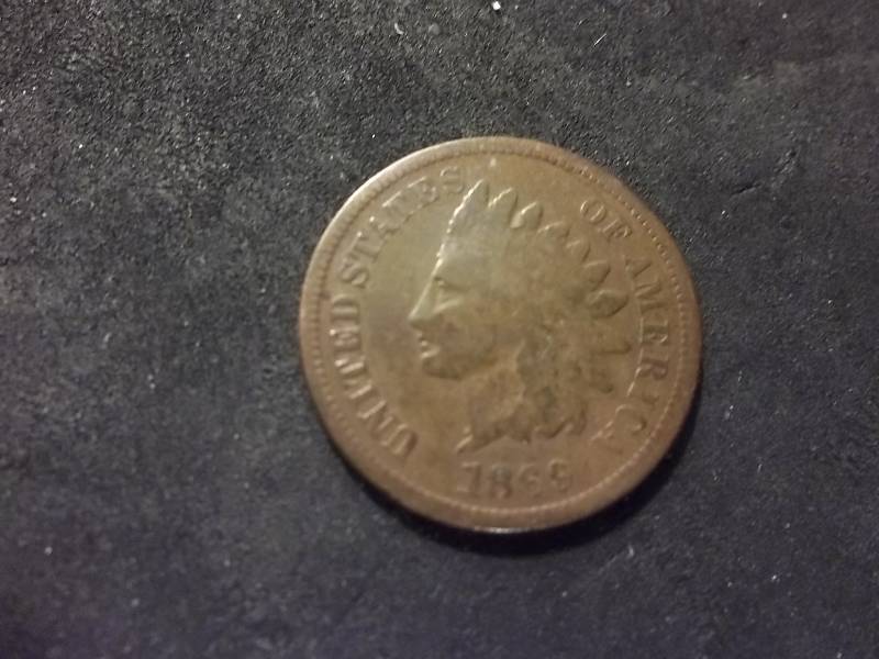 1869 Indian Head Cent